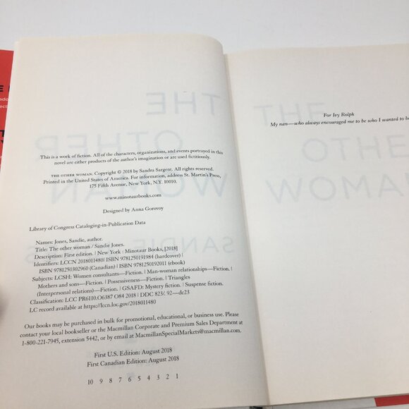 The Other Woman A Novel by Sandie Jones Hardback Book - Picture 4 of 12